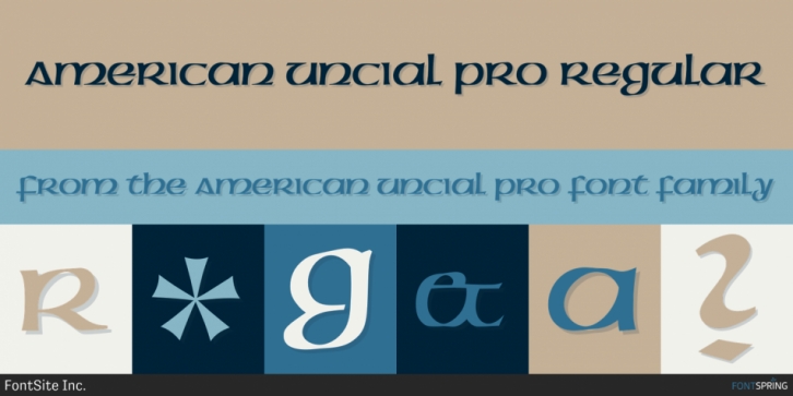 American Uncial Pro font preview