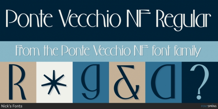 Ponte Vecchio NF font preview