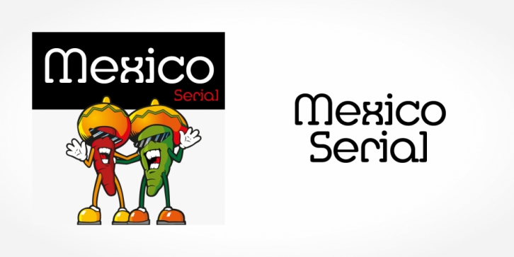 Mexico Serial font preview