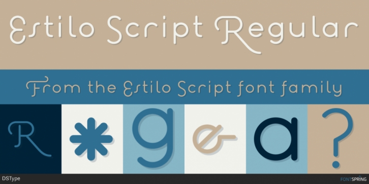 Estilo Script font preview