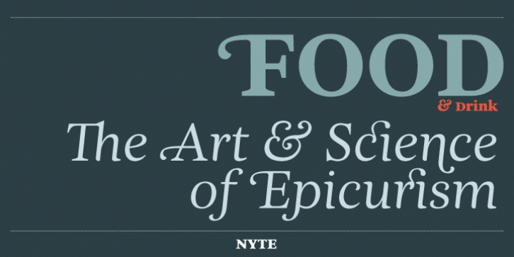 Nyte font preview