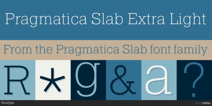 Pragmatica Slab font preview