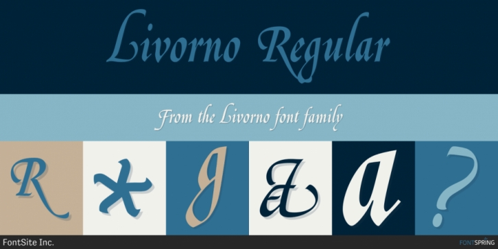 Livorno font preview