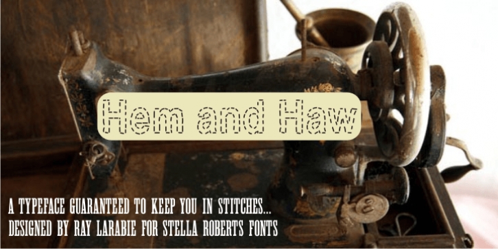 Hem and Haw SRF font preview