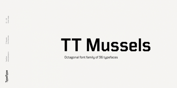 TT Mussels font preview