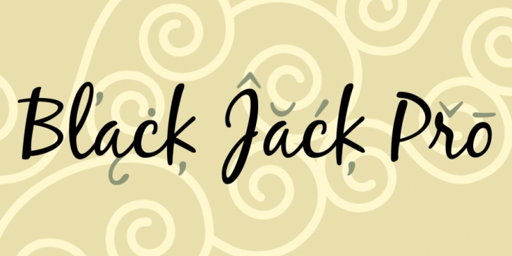 Black Jack Pro font preview