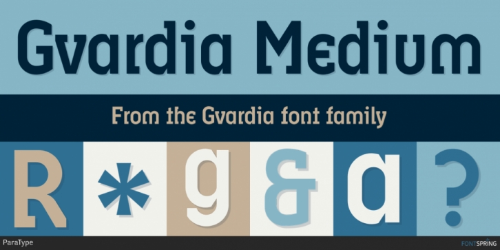Gvardia font preview