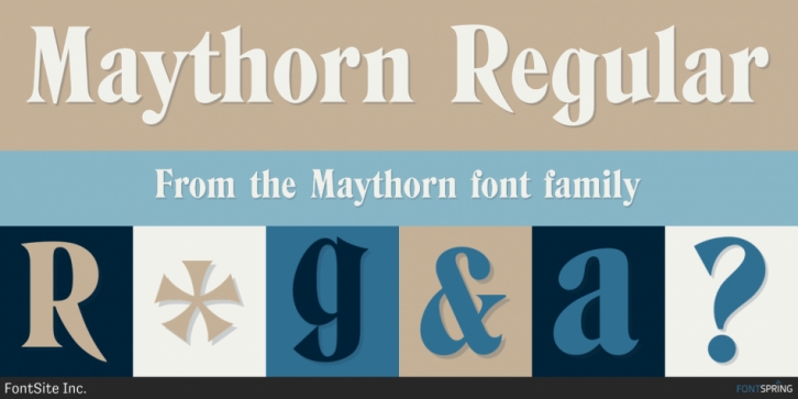 Maythorn font preview